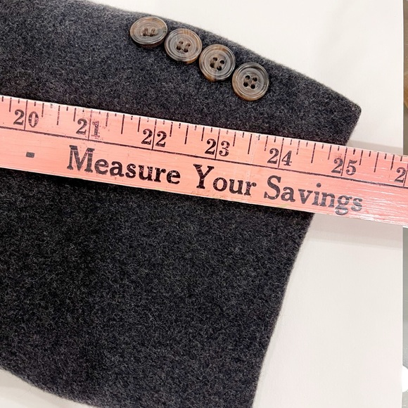 Joseph & Lyman Men's 100% Cashmere Sport Coat Blazer Charcoal Jacket Dark Gray - Picture 15 of 15